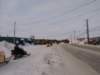 Snowmobiles and cars seem to have equal use of the roads of Iqaluit