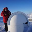 Pierre checking the Bruker FTIR sun-tracker