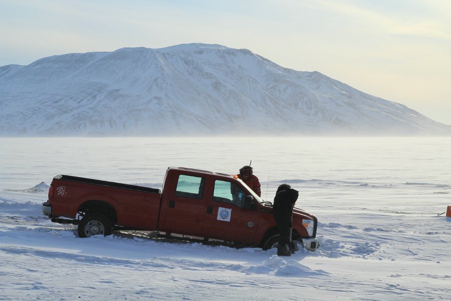 Stuck in a snow drift