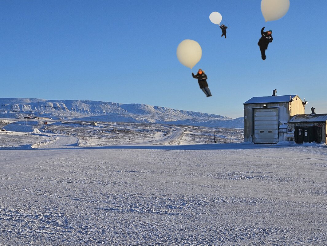 Petra, Darby, and Kevin fly away